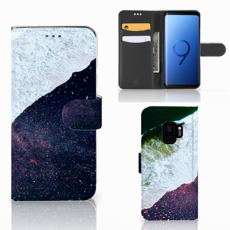 Samsung Galaxy S9 Book Case Sea in Space