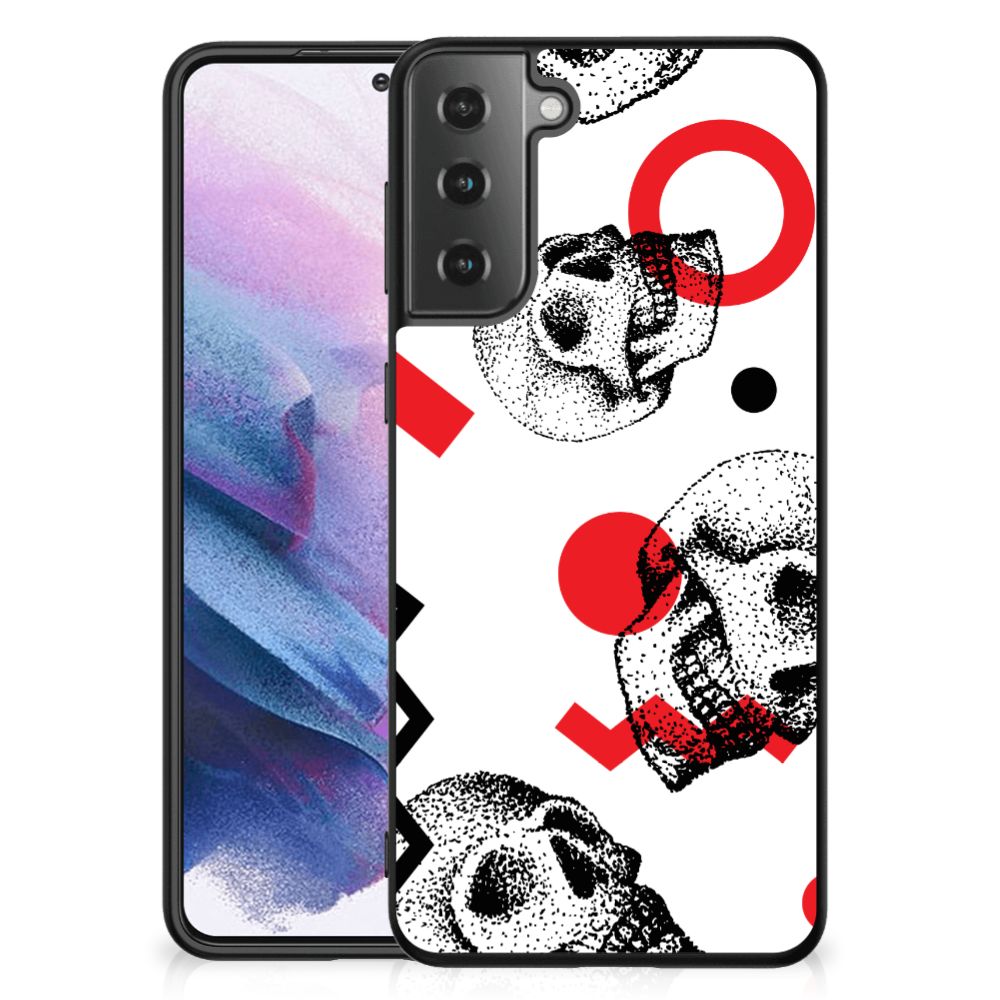 Telefoonhoesje Samsung Galaxy S21 Plus Skull Red B2C Telecom