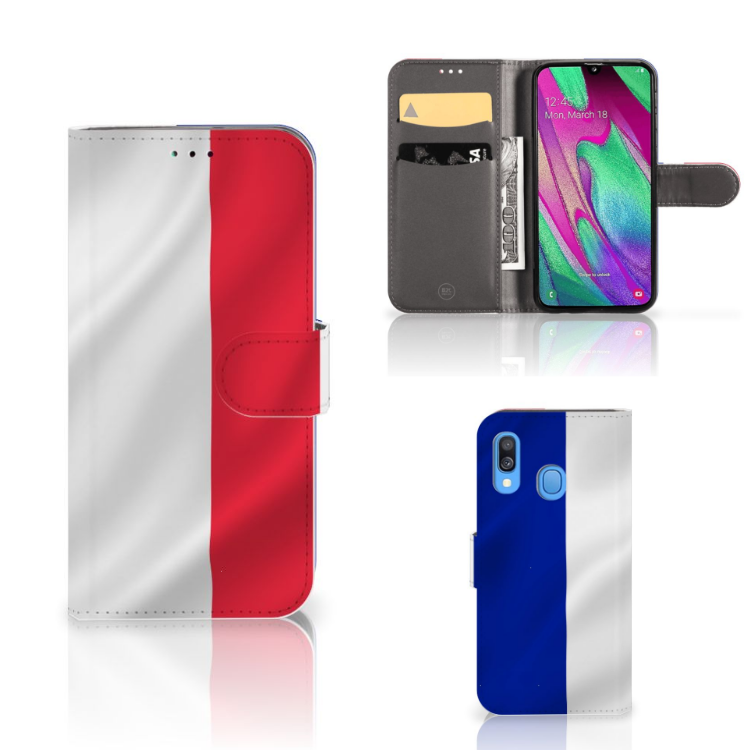 Samsung Galaxy A40 Bookstyle Case Frankrijk