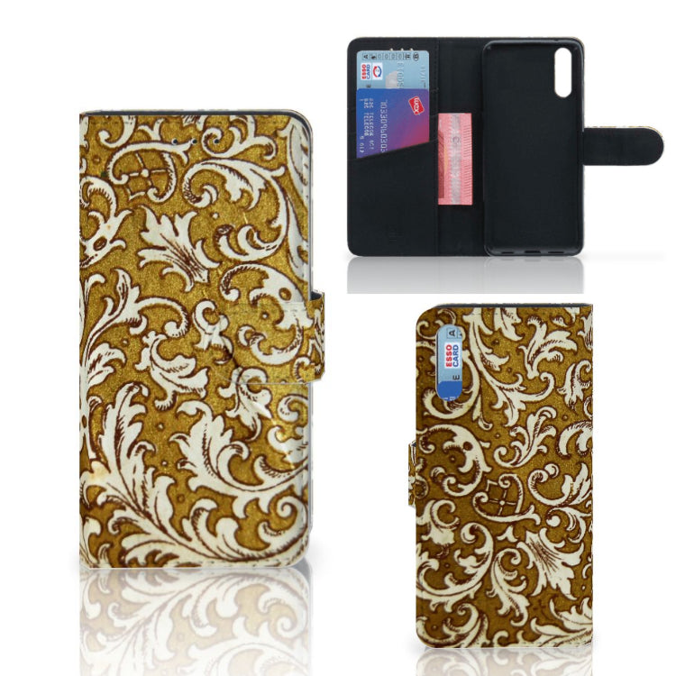 Wallet Case Huawei P20 Barok Goud