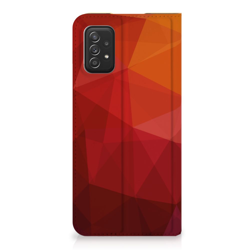 Stand Case voor Samsung Galaxy A03s Polygon Red - B2C Telecom