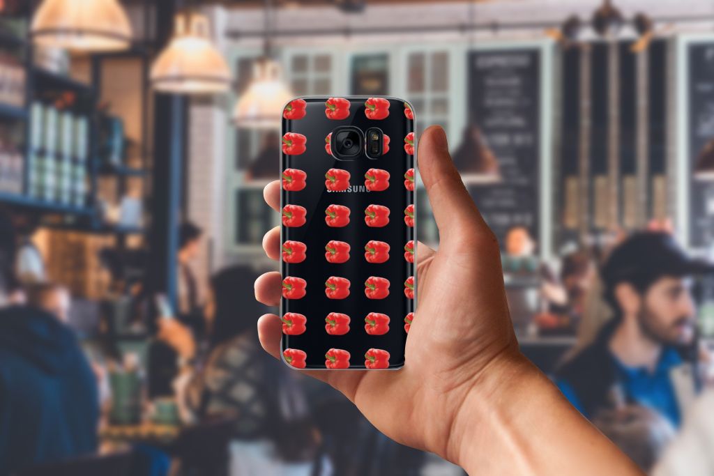 Samsung Galaxy S7 Siliconen Case Paprika Red
