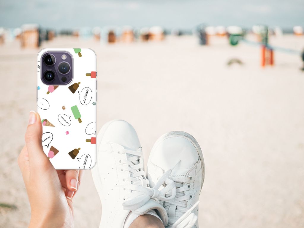 Apple iPhone 14 Pro Siliconen Case IJsjes B2C Telecom