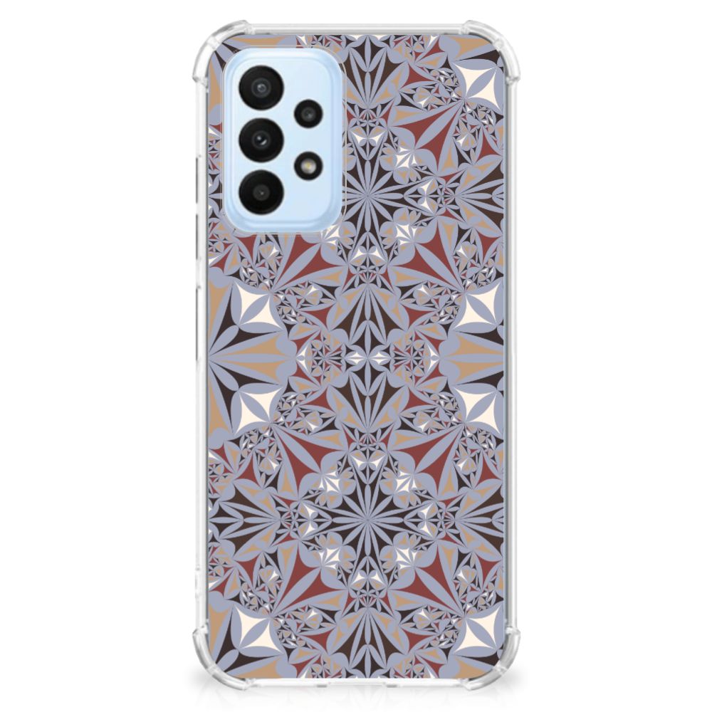 Samsung Galaxy A23 Anti-Shock Hoesje Flower Tiles - B2C Telecom