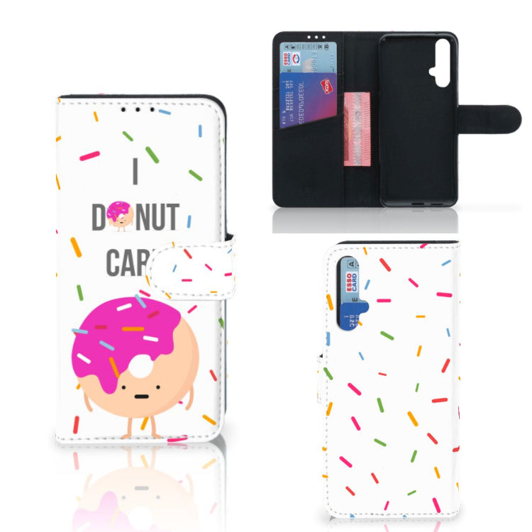 Honor 20 Book Cover Donut Roze