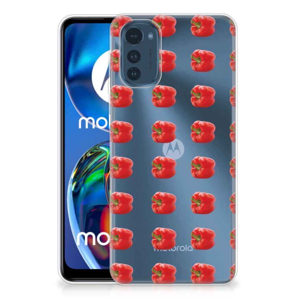 Motorola Moto E32/E32s Siliconen Case Paprika Red