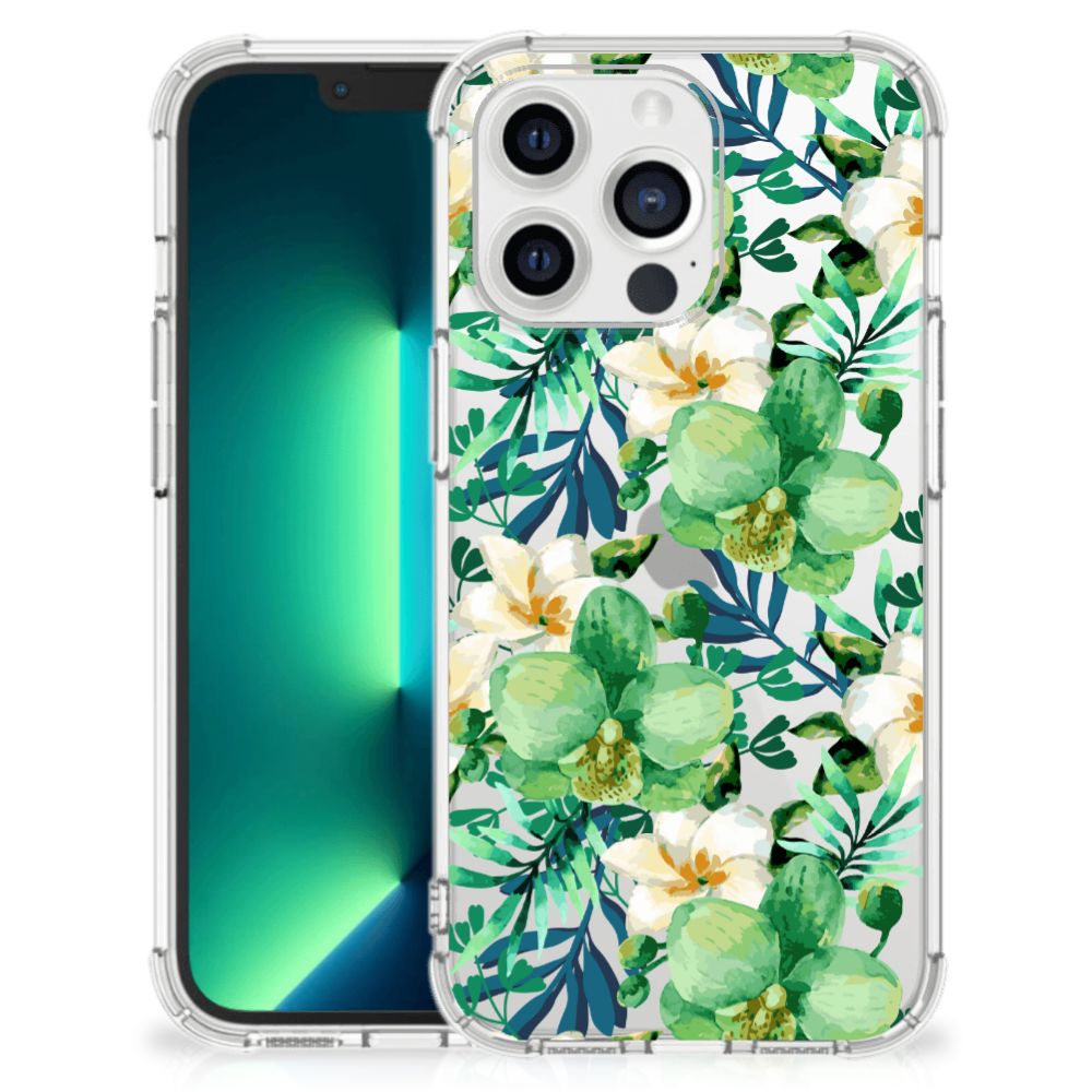 iPhone 13 Pro Max Case Orchidee Groen - B2C Telecom