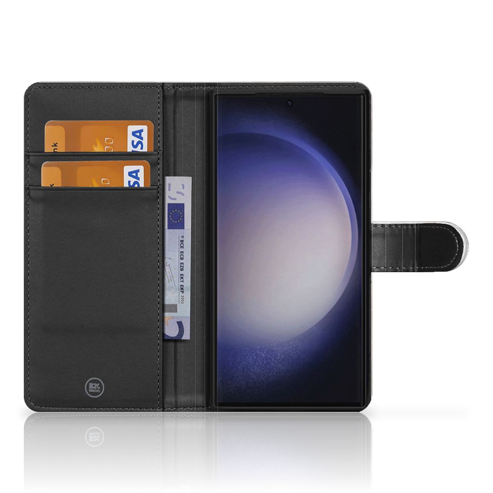 Telefoonhoesje met Pasjes Samsung Galaxy S24 Ultra Britse Korthaar met creditcardvak en scherm