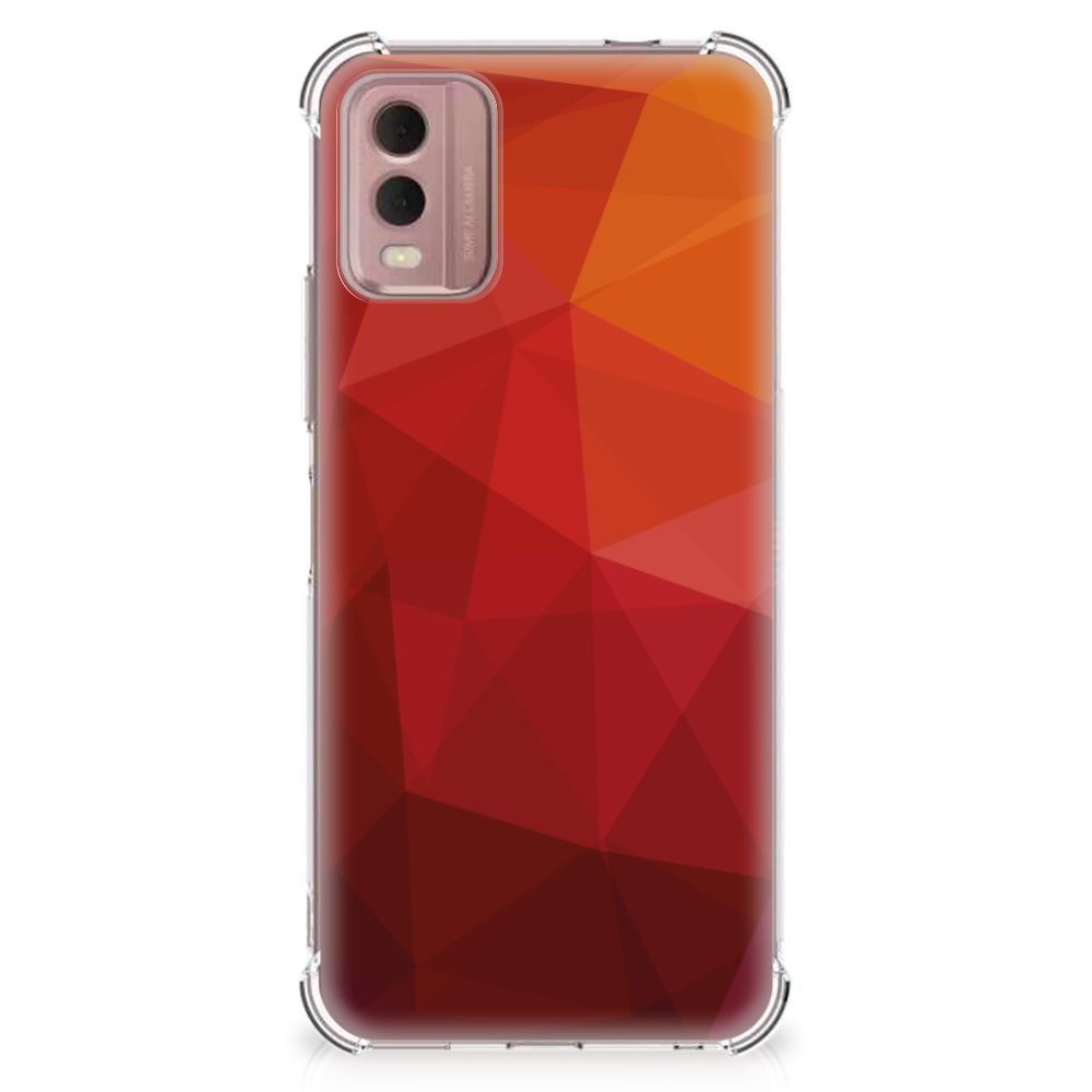 Shockproof Case voor Nokia C32 Polygon Red B2C Telecom
