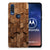 Bumper Hoesje voor Motorola One Vision Wooden Cubes