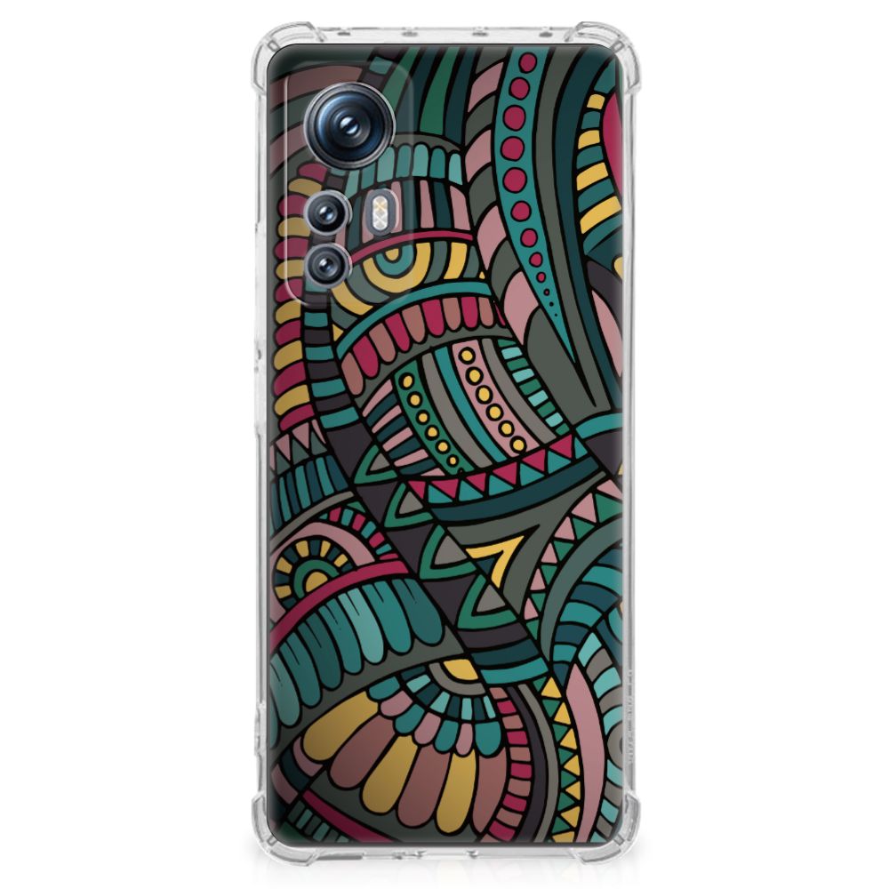 Xiaomi 12 | 12x Doorzichtige Silicone Hoesje Aztec