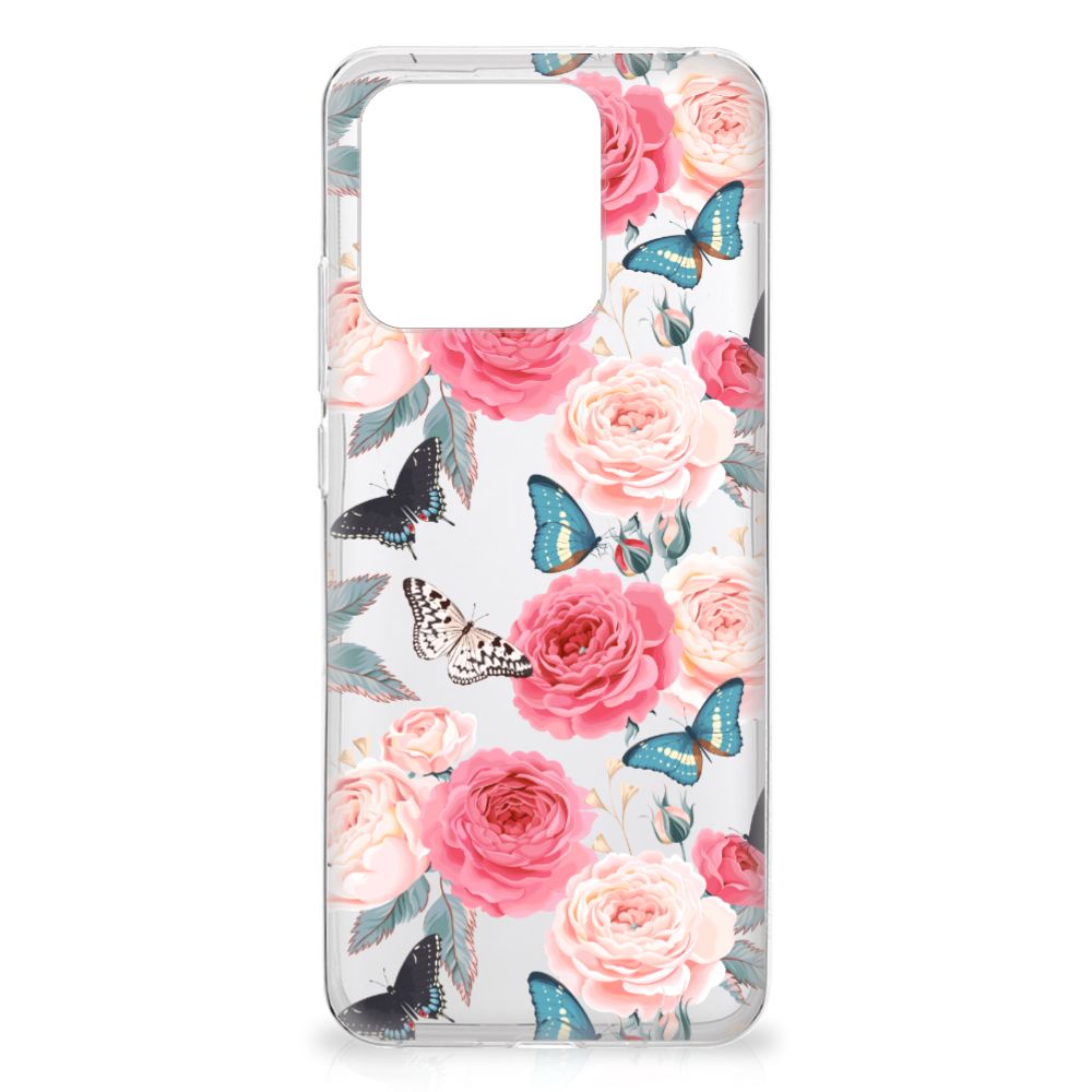 Xiaomi Redmi 10C TPU Case Butterfly Roses