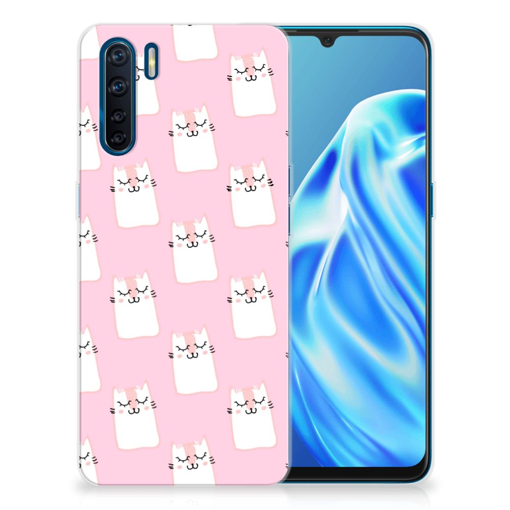 OPPO A91 TPU Hoesje Sleeping Cats B2C Telecom