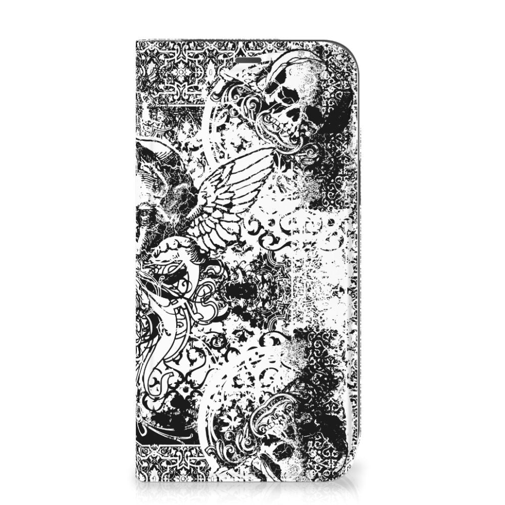 Mobiel BookCase iPhone 12 Pro Max Skulls Angel - B2C Telecom