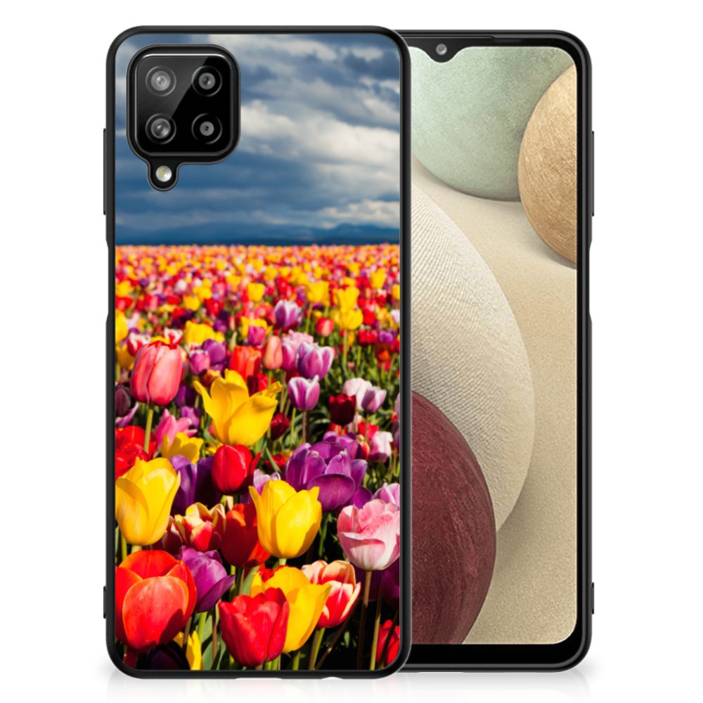Samsung Galaxy A12 Bloemen Hoesje Tulpen B2C Telecom