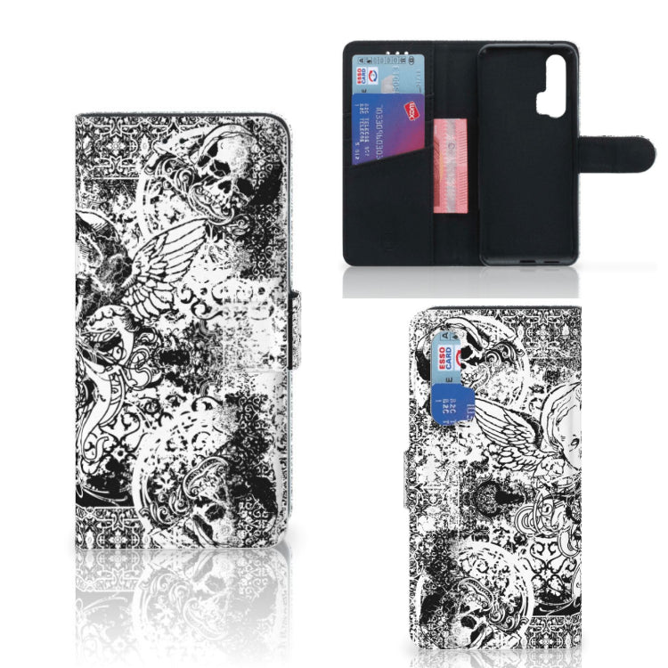 Telefoonhoesje met Naam Honor 20 Pro Skulls Angel