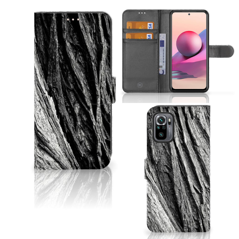 Book Style Case Xiaomi Redmi Note 10S | 10 4G | Poco M5s Boomschors Grijs