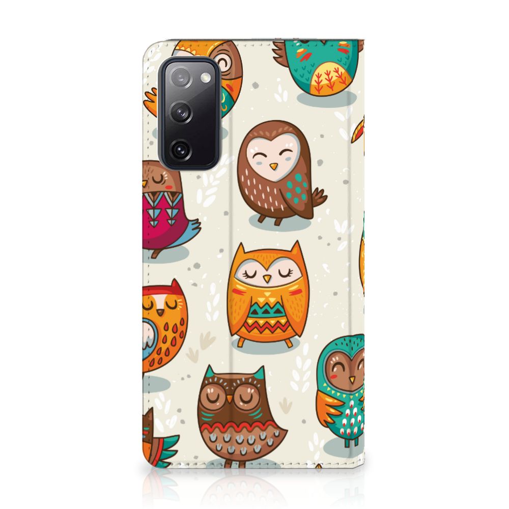 Samsung Galaxy S20 FE Hoesje maken Vrolijke Uilen - B2C Telecom