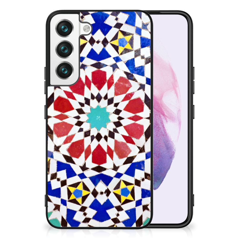Samsung Galaxy S22 Marmeren Print Telefoonhoesje Mozaïek
