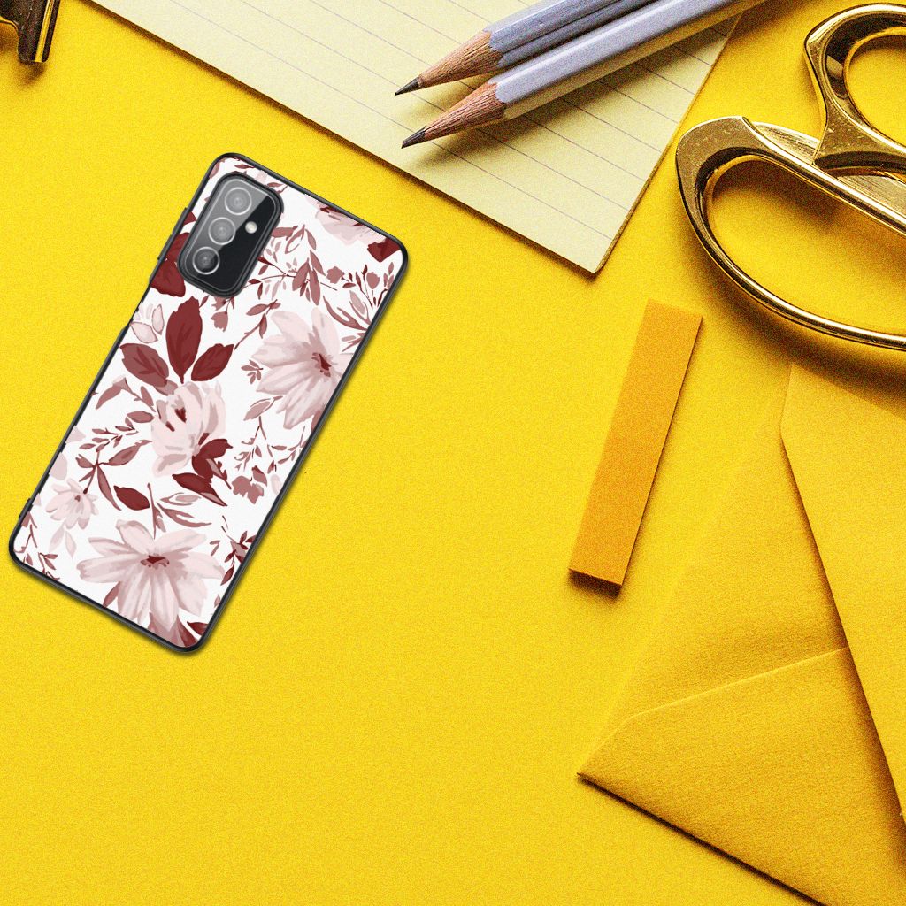 Kleurrijke Telefoonhoesje Samsung Galaxy M52 Watercolor Flowers B2C Telecom
