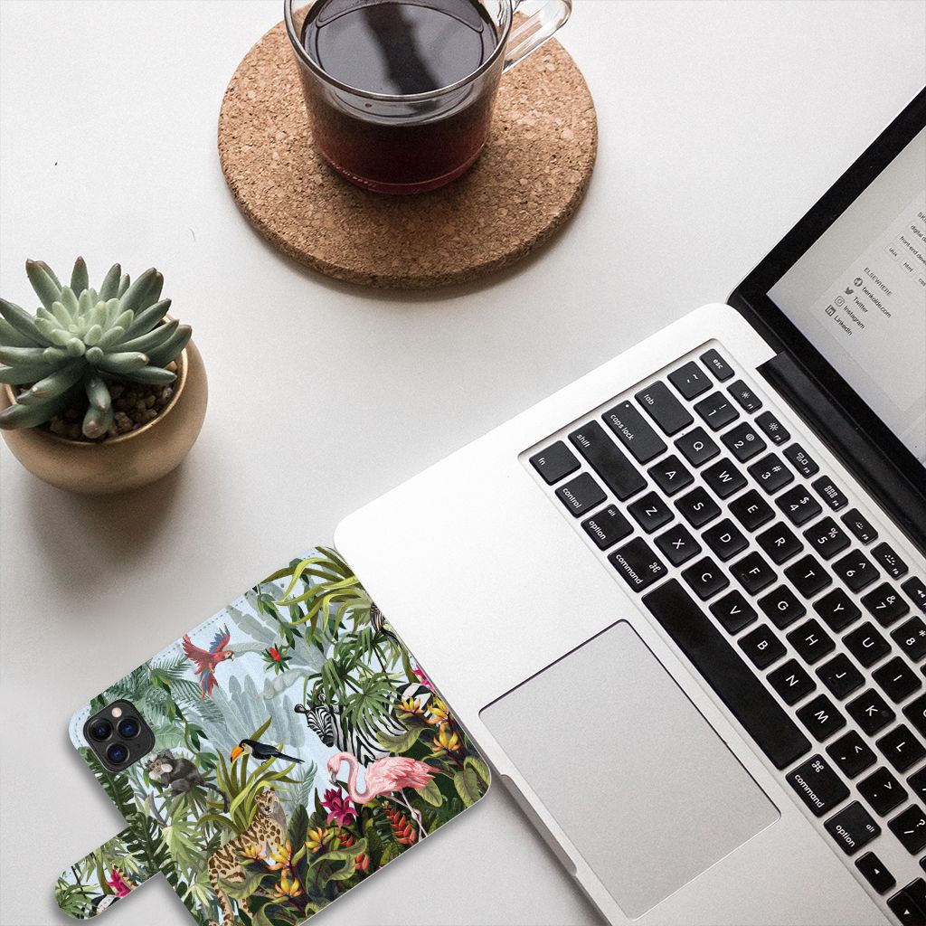 Telefoonhoesje met Pasjes voor Apple iPhone 11 Pro Jungle