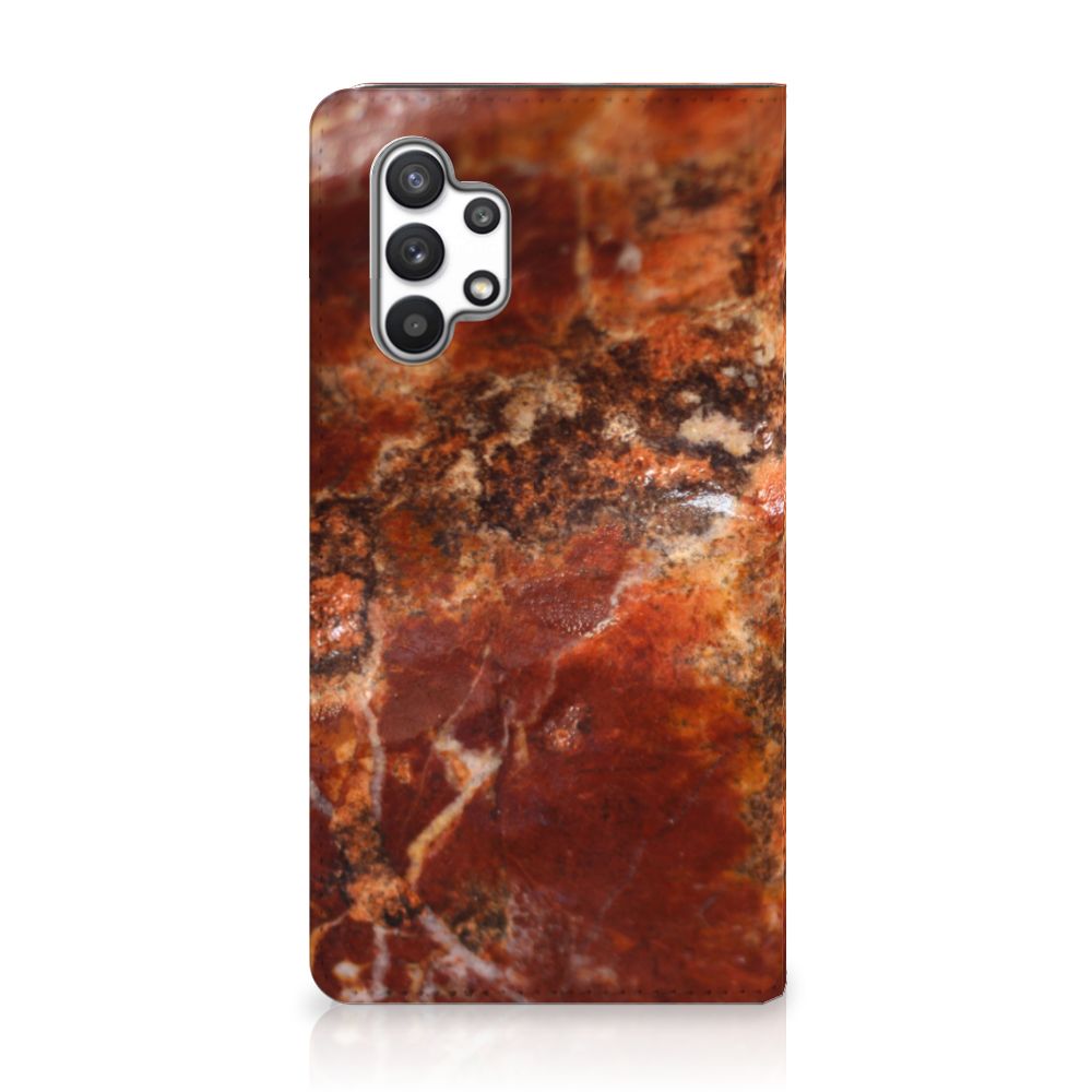 Samsung Galaxy A32 4G | A32 5G Enterprise Editie Standcase Marmer Bruin - B2C Telecom