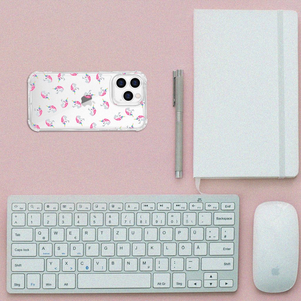 Doorzichtige Silicone Hoesje voor iPhone 14 Pro Unicorns B2C Telecom