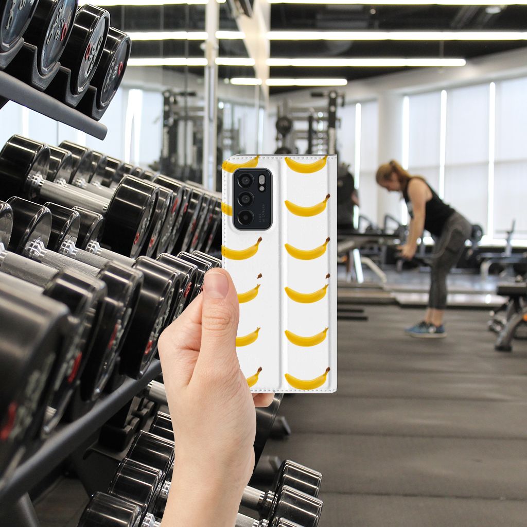 OPPO Reno6 5G Flip Style Cover Banana - B2C Telecom