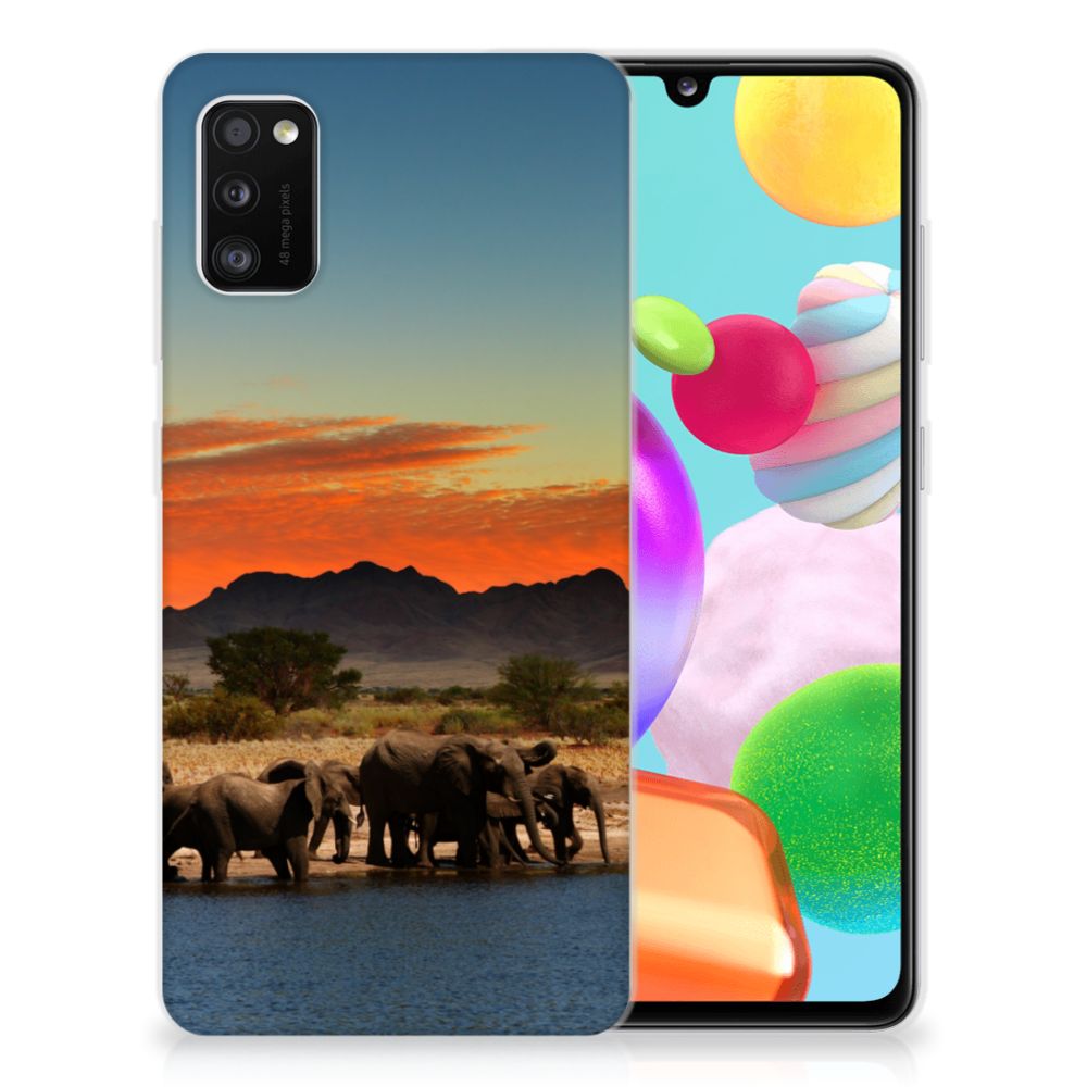 Samsung Galaxy A41 TPU Hoesje Olifanten