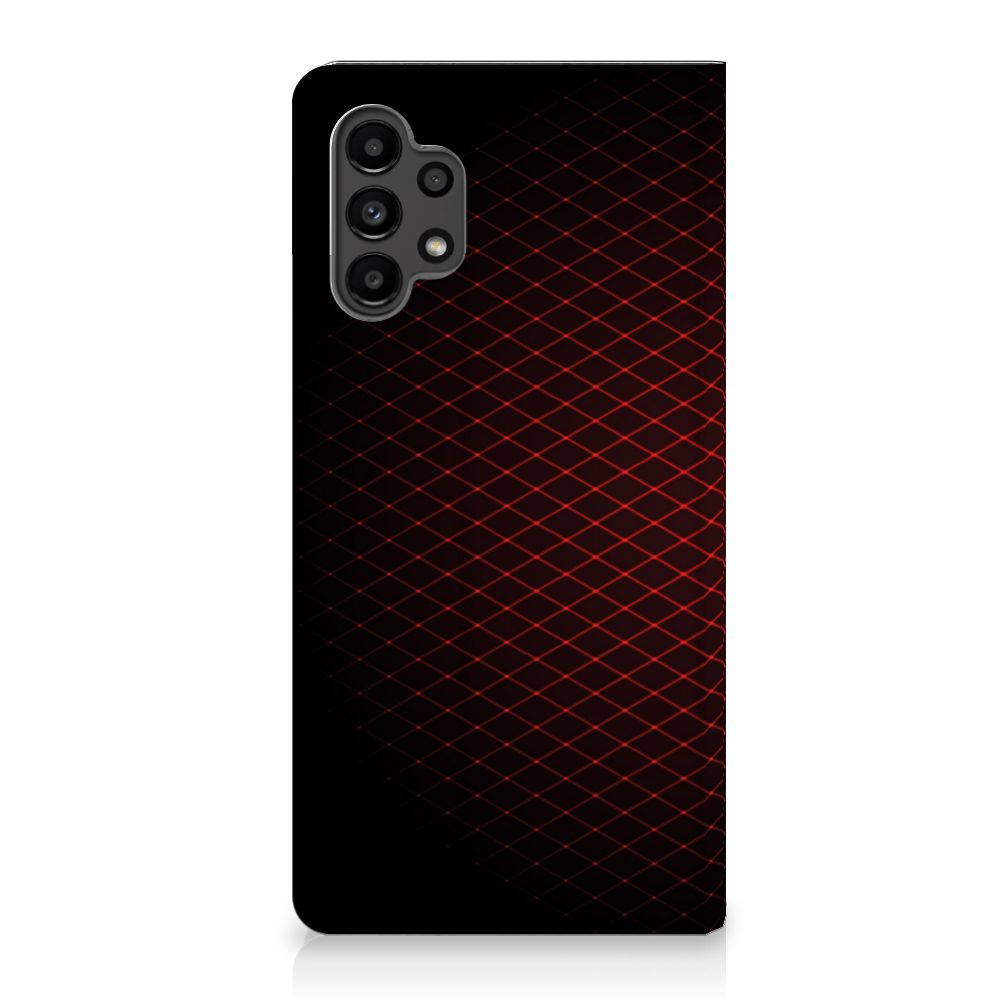 Samsung Galaxy A13 (4G) Hoesje met Magneet Geruit Rood - B2C Telecom