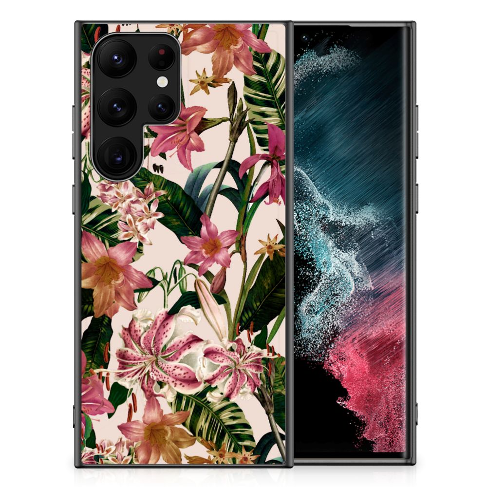 Samsung Galaxy S23 Ultra Bloemen Hoesje Flowers