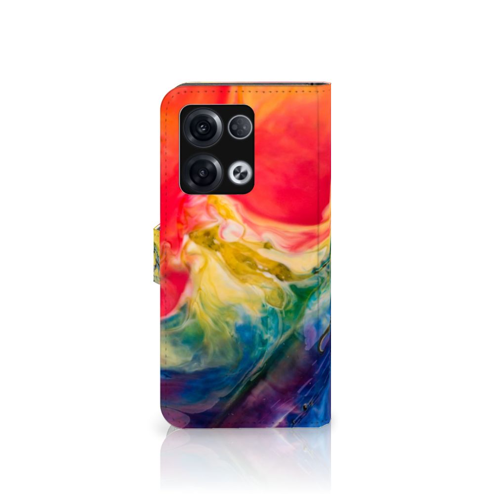 Hoesje OPPO Reno8 Pro Watercolor Dark