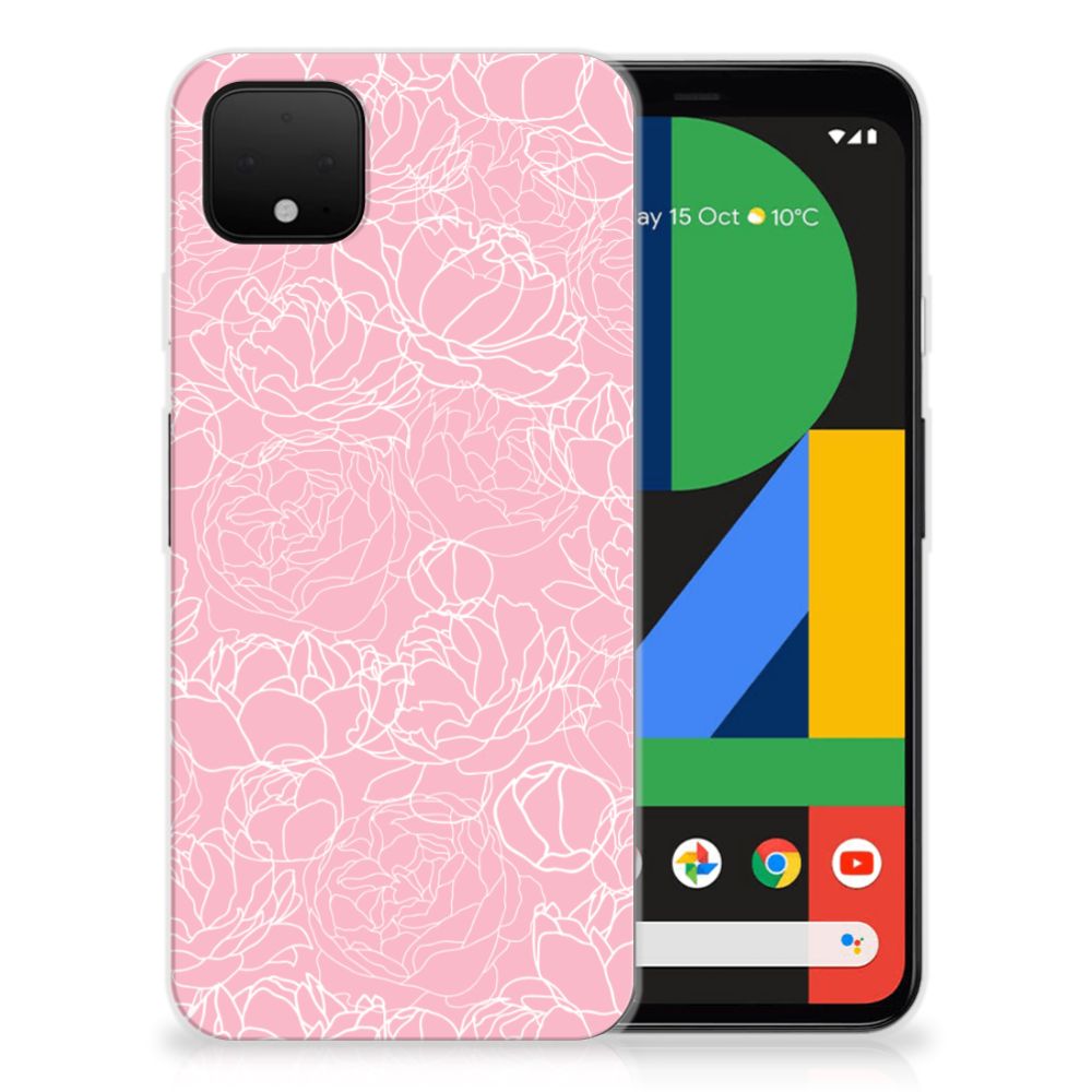 Google Pixel 4 XL TPU Case White Flowers