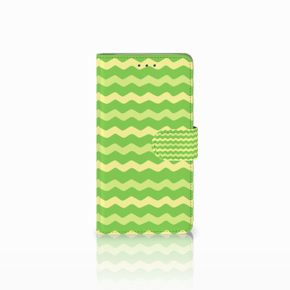 Samsung Galaxy J7 2016 Telefoon Hoesje Waves Green