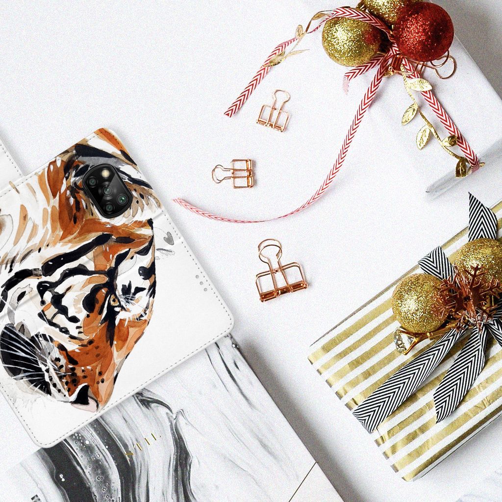 Hoesje Xiaomi Poco X3 | Poco X3 Pro Watercolor Tiger