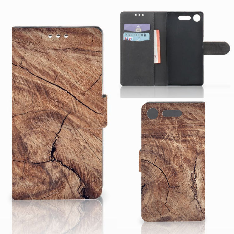 Sony Xperia XZ1 Book Style Case Tree Trunk