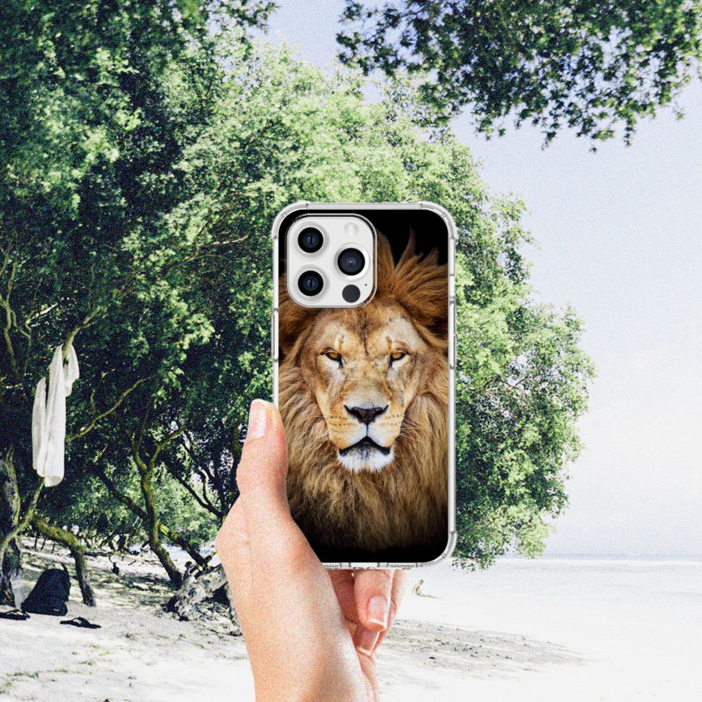 iPhone 13 Pro Max Case Anti-shock Leeuw - B2C Telecom