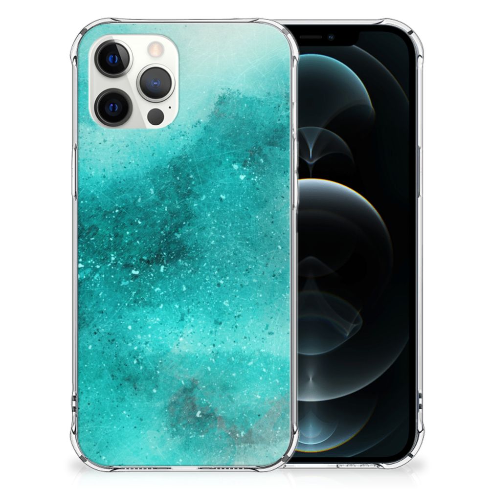 Back Cover iPhone 12 Pro Max Painting Blue B2C Telecom