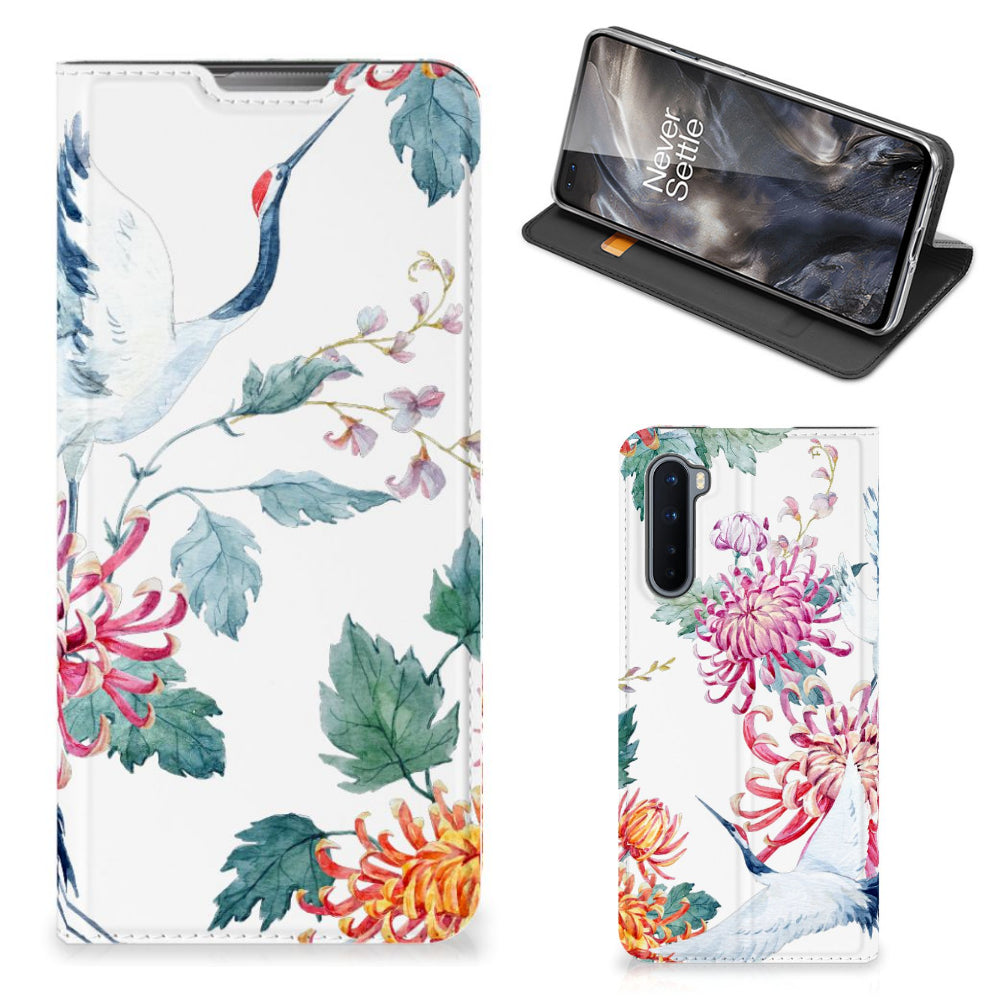 OnePlus Nord Hoesje maken Bird Flowers