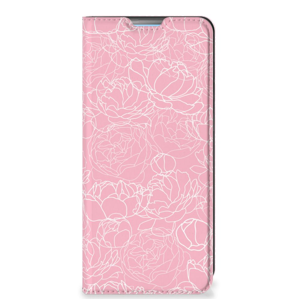 OPPO A74 4G Smart Cover White Flowers - B2C Telecom