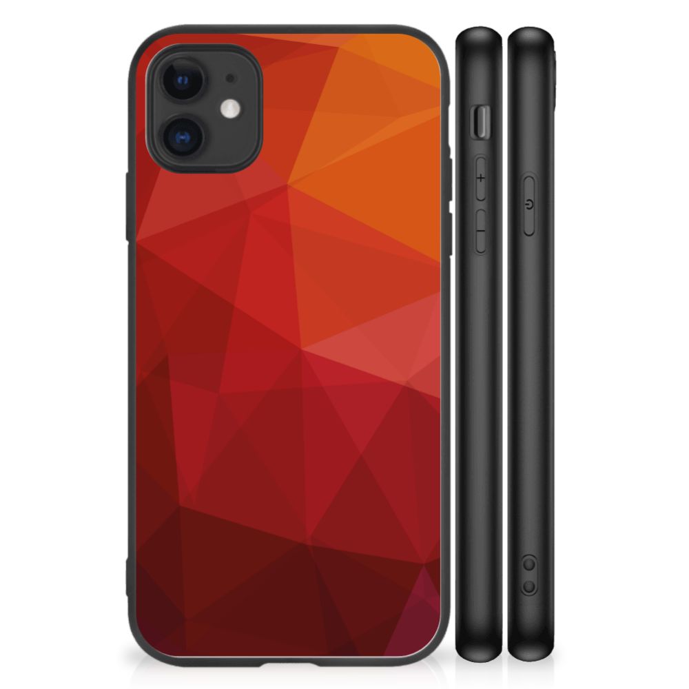 Backcover voor iPhone 11 Polygon Red B2C Telecom