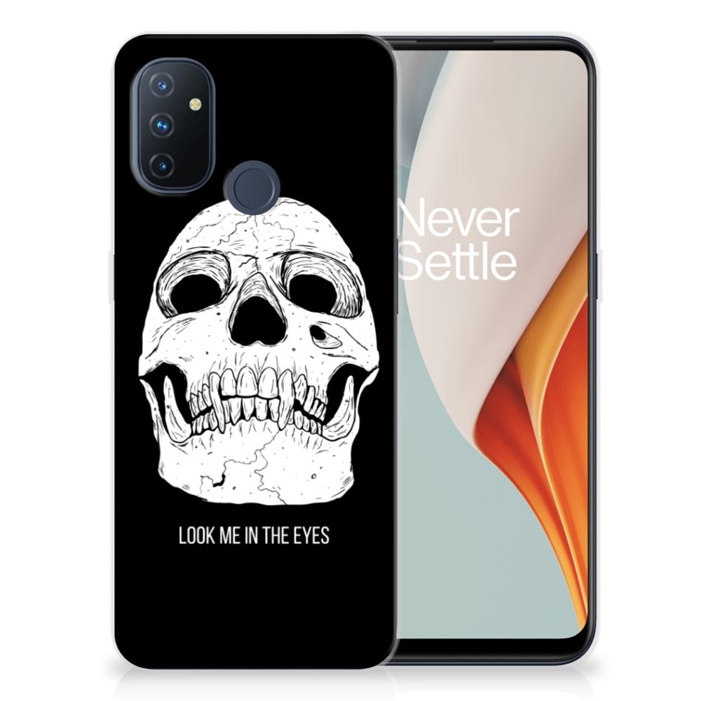 Silicone Back Case OnePlus Nord N100 Skull Eyes