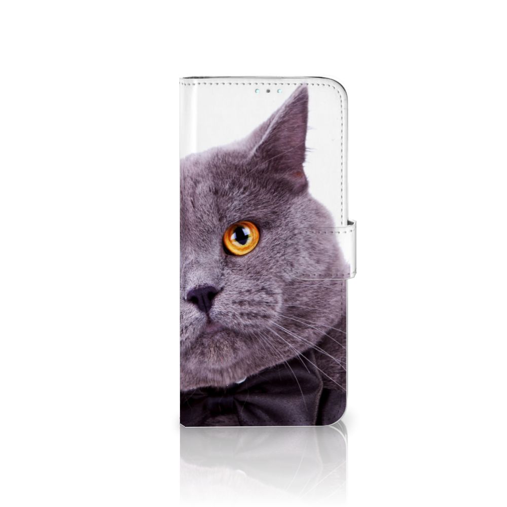 Samsung Galaxy A71 Telefoonhoesje met Pasjes Kat