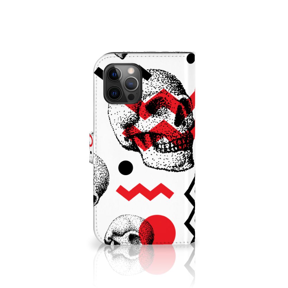 Telefoonhoesje met Naam Apple iPhone 12 Pro Max Skull Red