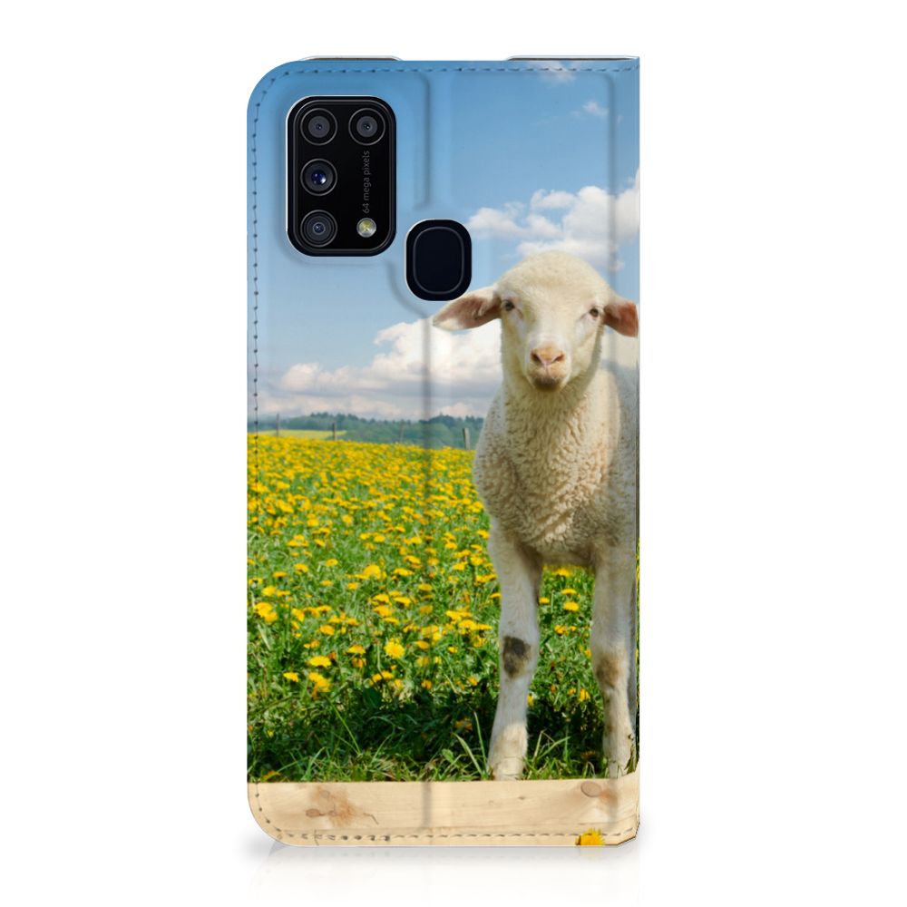 Samsung Galaxy M31 Hoesje maken Schaap en Lammetje - B2C Telecom