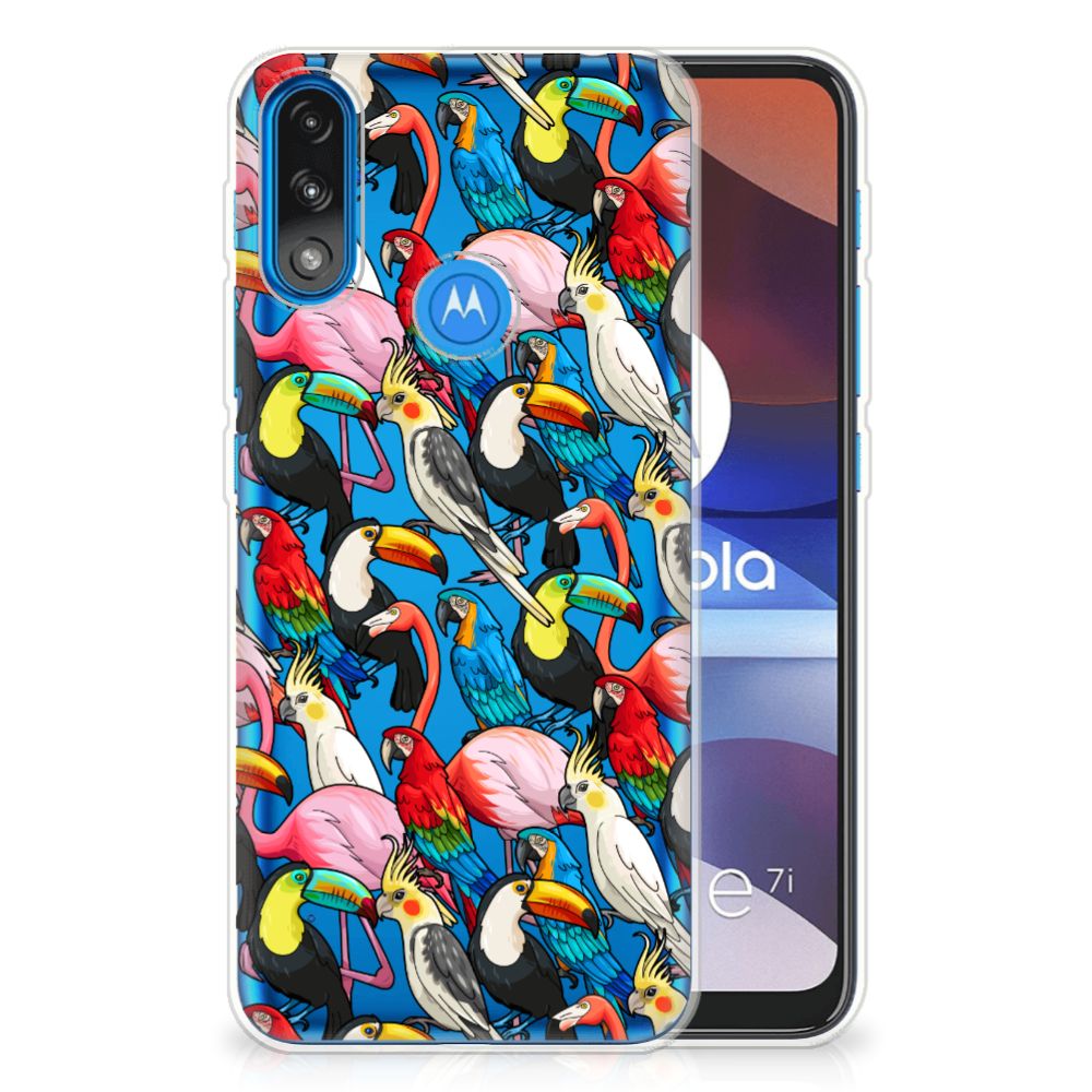 Motorola Moto E7/E7i Power TPU Hoesje Birds