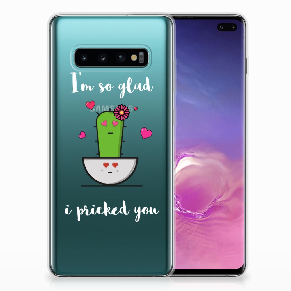 Samsung Galaxy S10 Plus Telefoonhoesje met Naam Cactus Glad