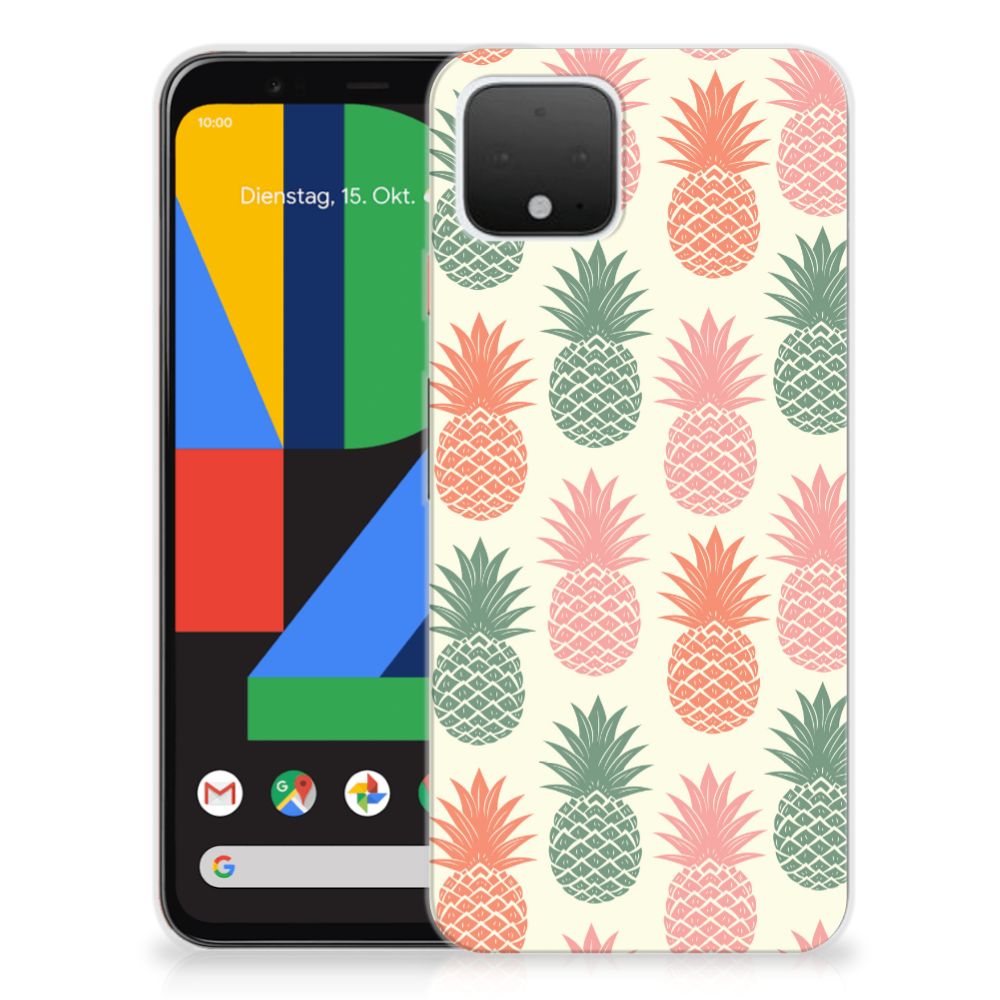 Google Pixel 4 Siliconen Case Ananas