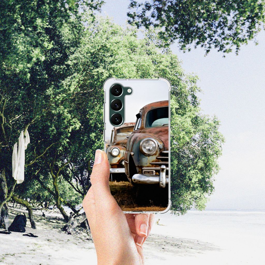 Samsung Galaxy S23 Plus Anti-shock Hoesje met foto Vintage Auto B2C Telecom