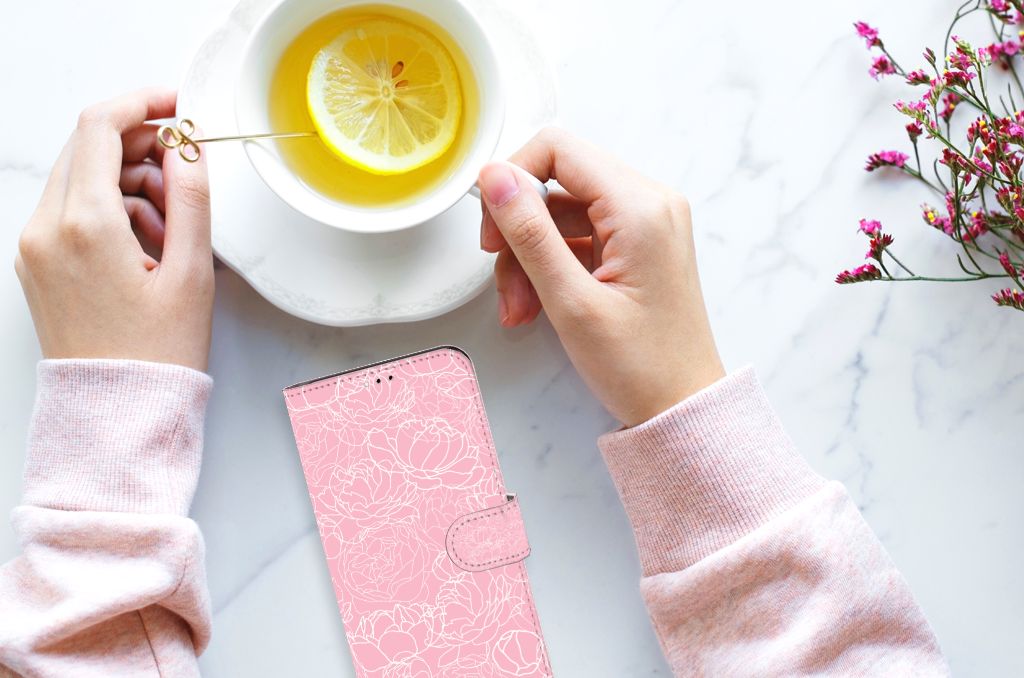 Samsung Galaxy A23 Hoesje White Flowers